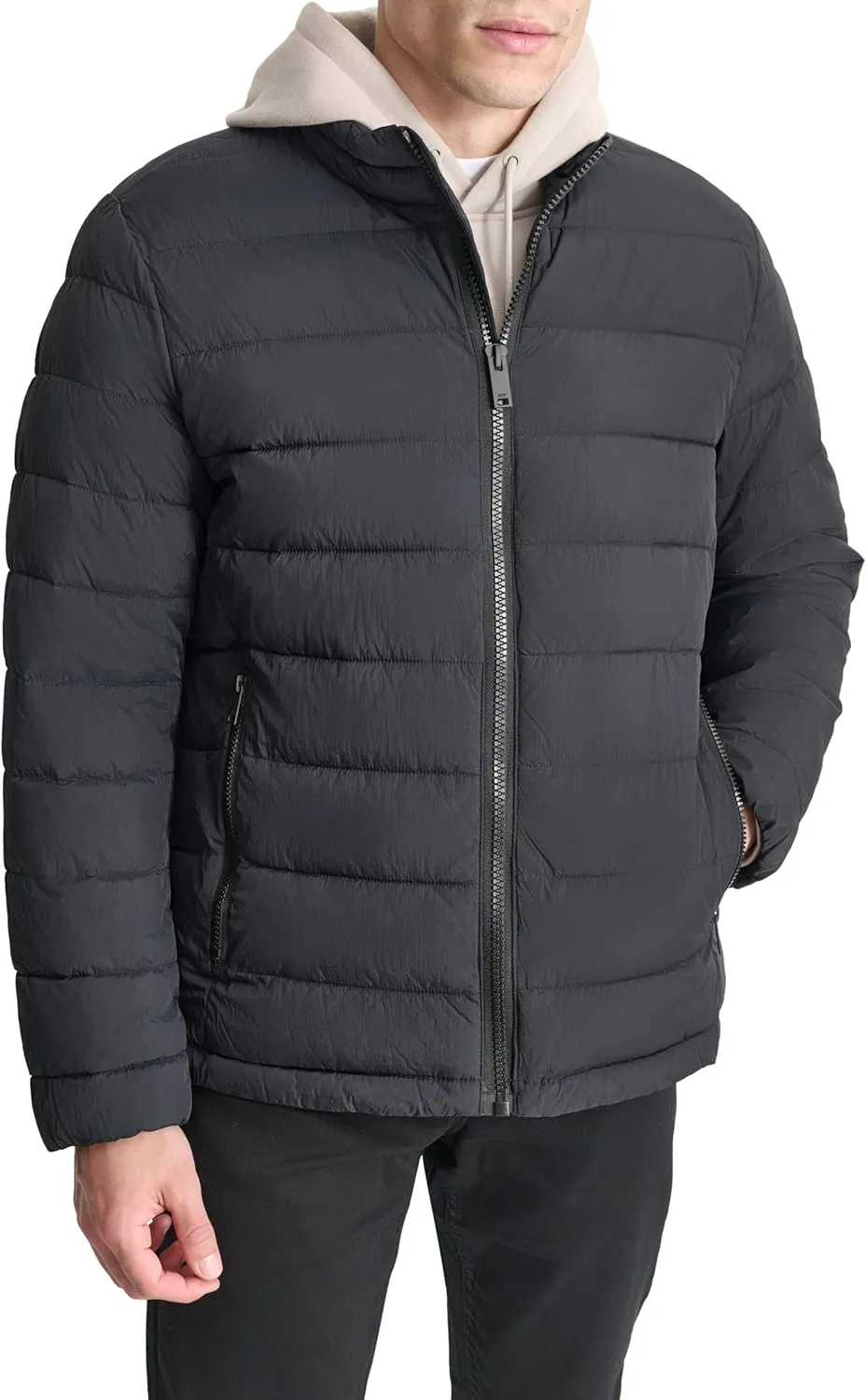 DKNY Mens Light Weight Quilted Puffer Jacket