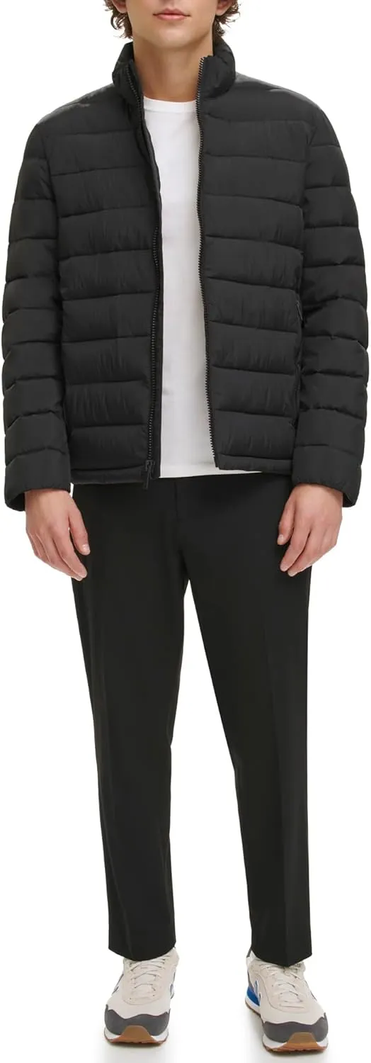 DKNY Mens Light Weight Quilted Puffer Jacket