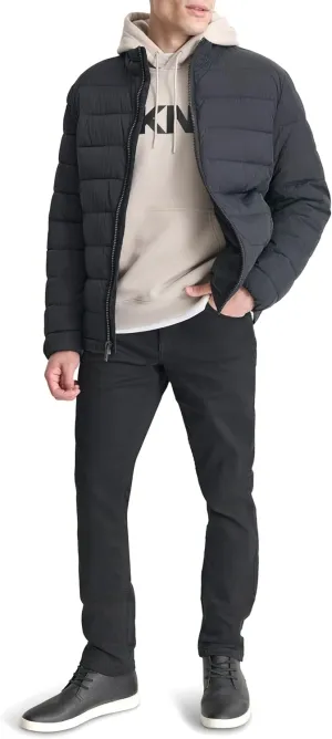 DKNY Mens Light Weight Quilted Puffer Jacket