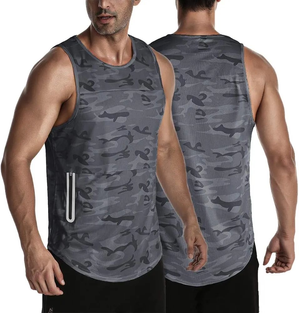 EVERWORTH Men's Workout Gym Tank Tops Bodybuilding Stringer Quick-Dry Fitness T Shirts