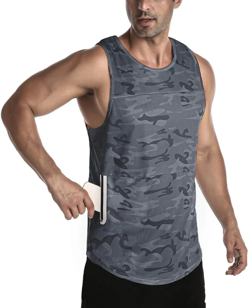 EVERWORTH Men's Workout Gym Tank Tops Bodybuilding Stringer Quick-Dry Fitness T Shirts