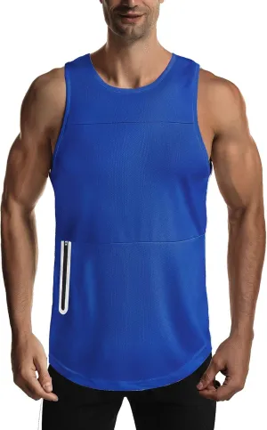 EVERWORTH Men's Workout Gym Tank Tops Bodybuilding Stringer Quick-Dry Fitness T Shirts