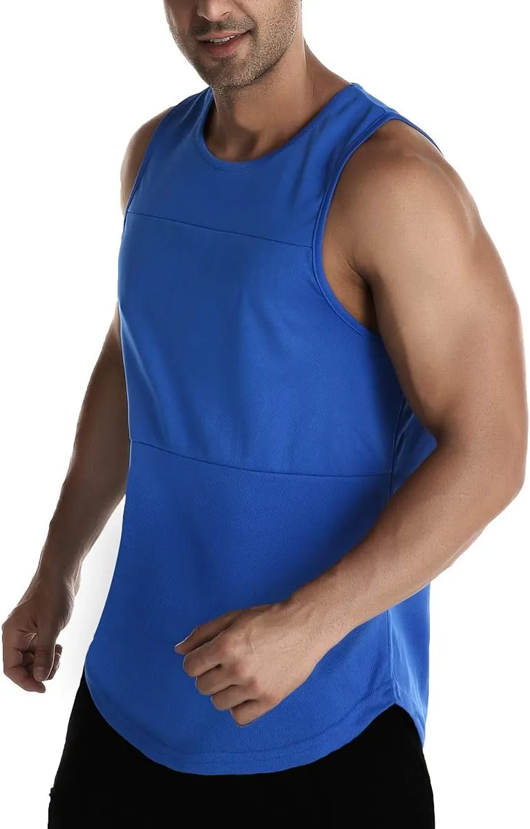 EVERWORTH Men's Workout Gym Tank Tops Bodybuilding Stringer Quick-Dry Fitness T Shirts