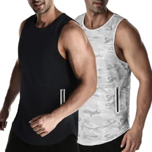 EVERWORTH Men's Workout Gym Tank Tops Bodybuilding Stringer Quick-Dry Fitness T Shirts
