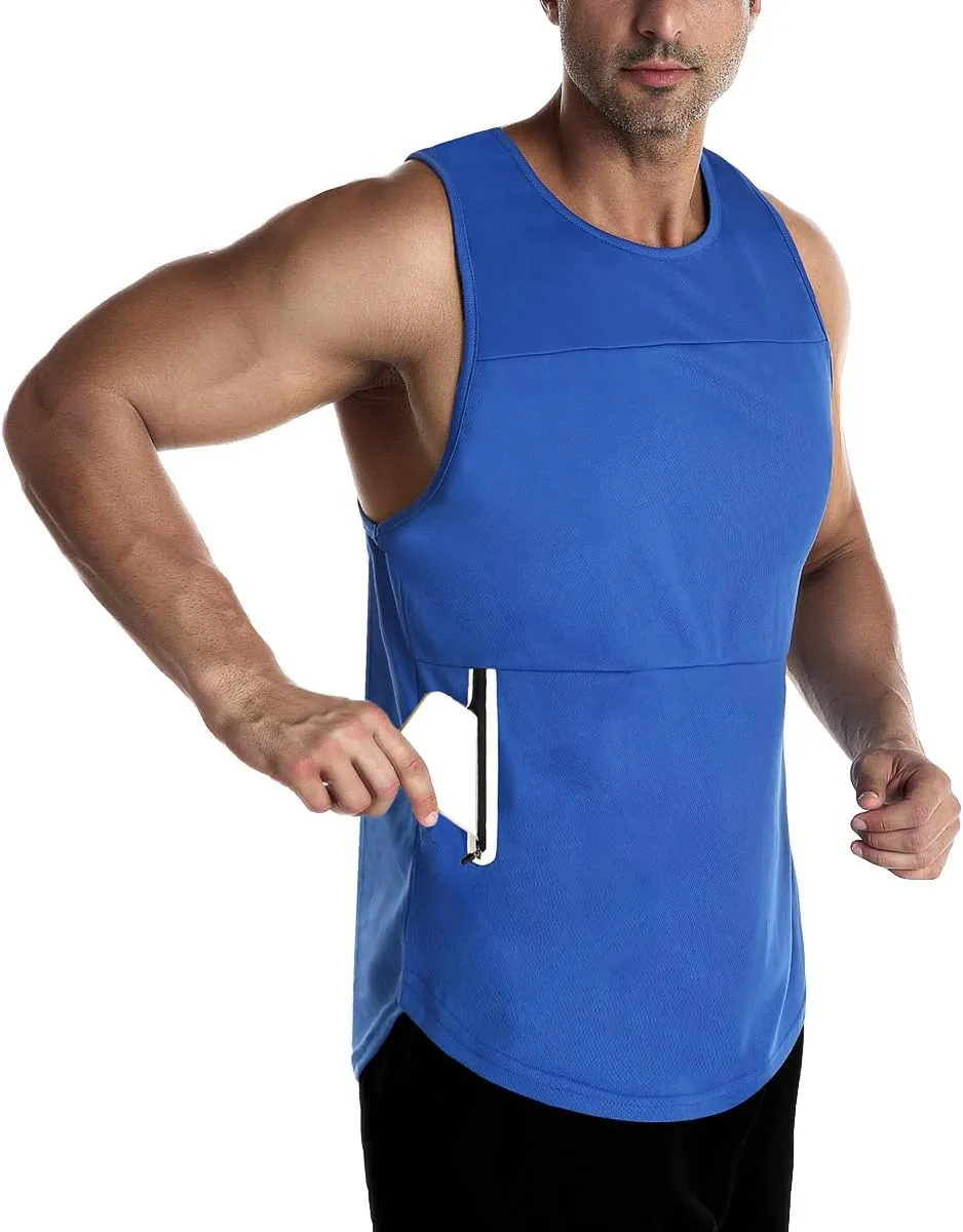 EVERWORTH Men's Workout Gym Tank Tops Bodybuilding Stringer Quick-Dry Fitness T Shirts