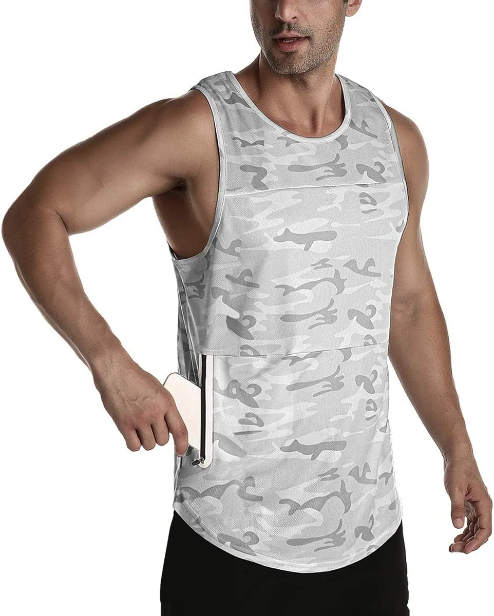 EVERWORTH Men's Workout Gym Tank Tops Bodybuilding Stringer Quick-Dry Fitness T Shirts