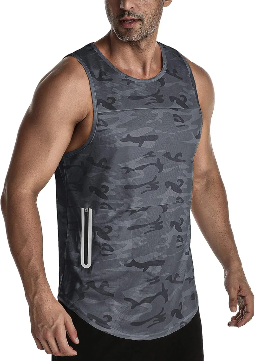 EVERWORTH Men's Workout Gym Tank Tops Bodybuilding Stringer Quick-Dry Fitness T Shirts