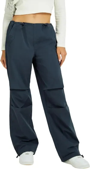FireSwan Women's Parachute Pants Baggy Cargo Pants Wide Leg Y2K Pants with 4 Pockets Outdoor Travel Casual Hiking