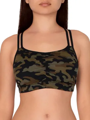 Fruit of the Loom Women's Spaghetti Strap Cotton Sports Bra - All-Day Comfort & Easy Movement - Fashion Colors