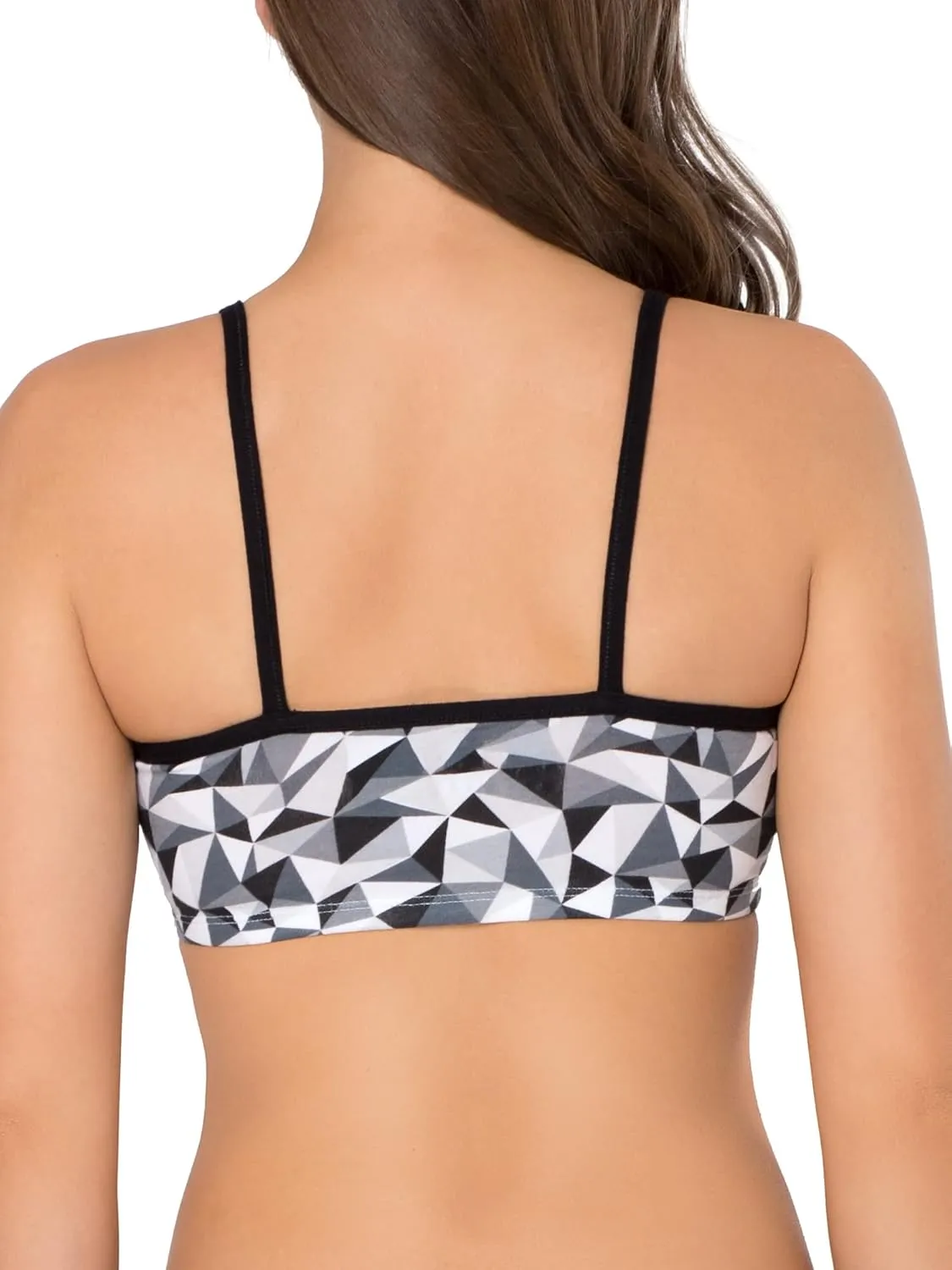 Fruit of the Loom Women's Spaghetti Strap Cotton Sports Bra - All-Day Comfort & Easy Movement - Fashion Colors