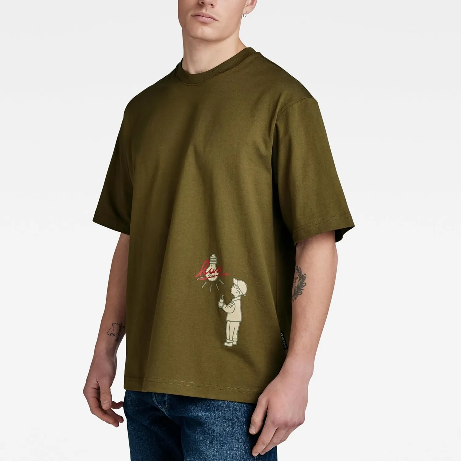 G-STAR Men's Light Bulb Oversized Boxy Short Sleeve T-Shirt