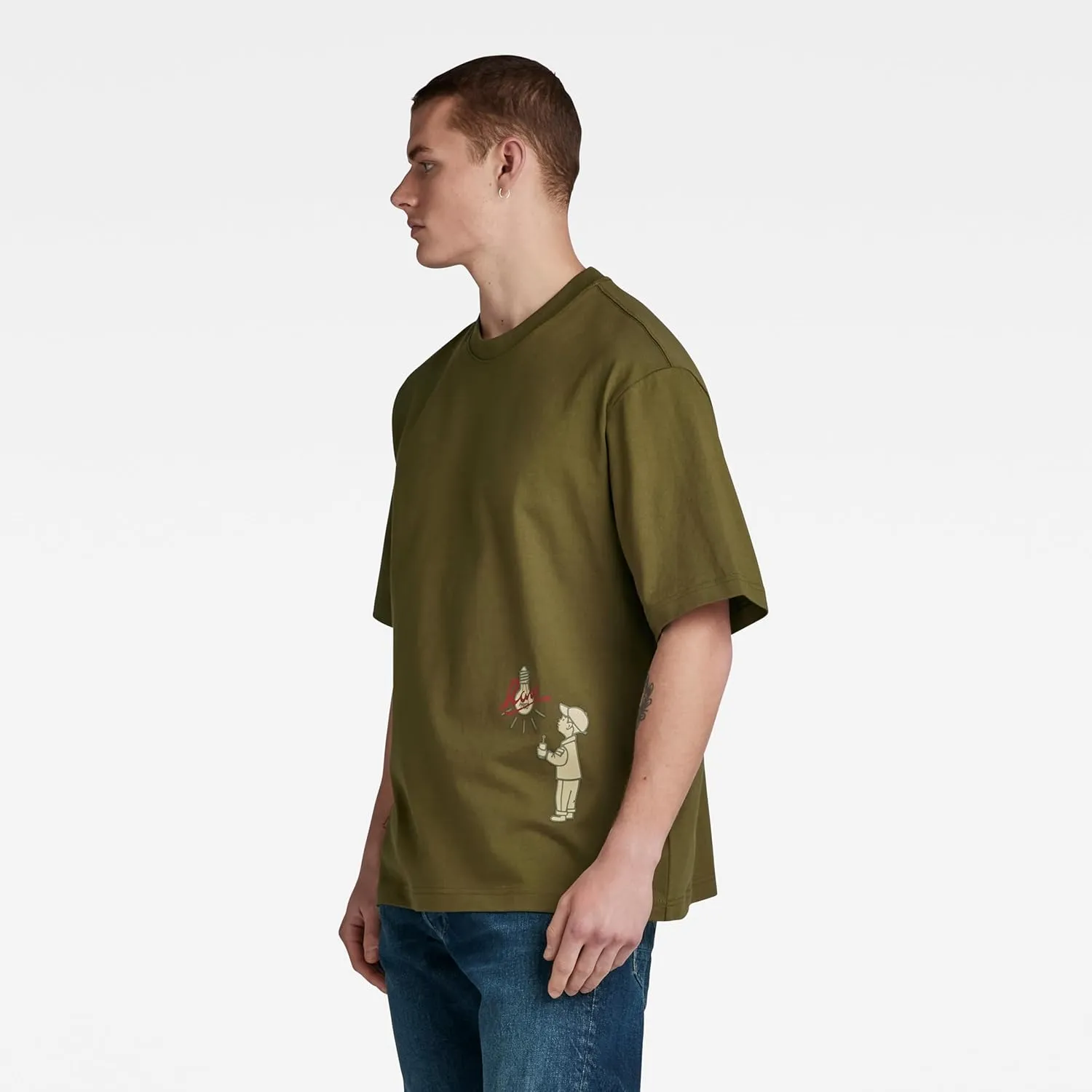 G-STAR Men's Light Bulb Oversized Boxy Short Sleeve T-Shirt