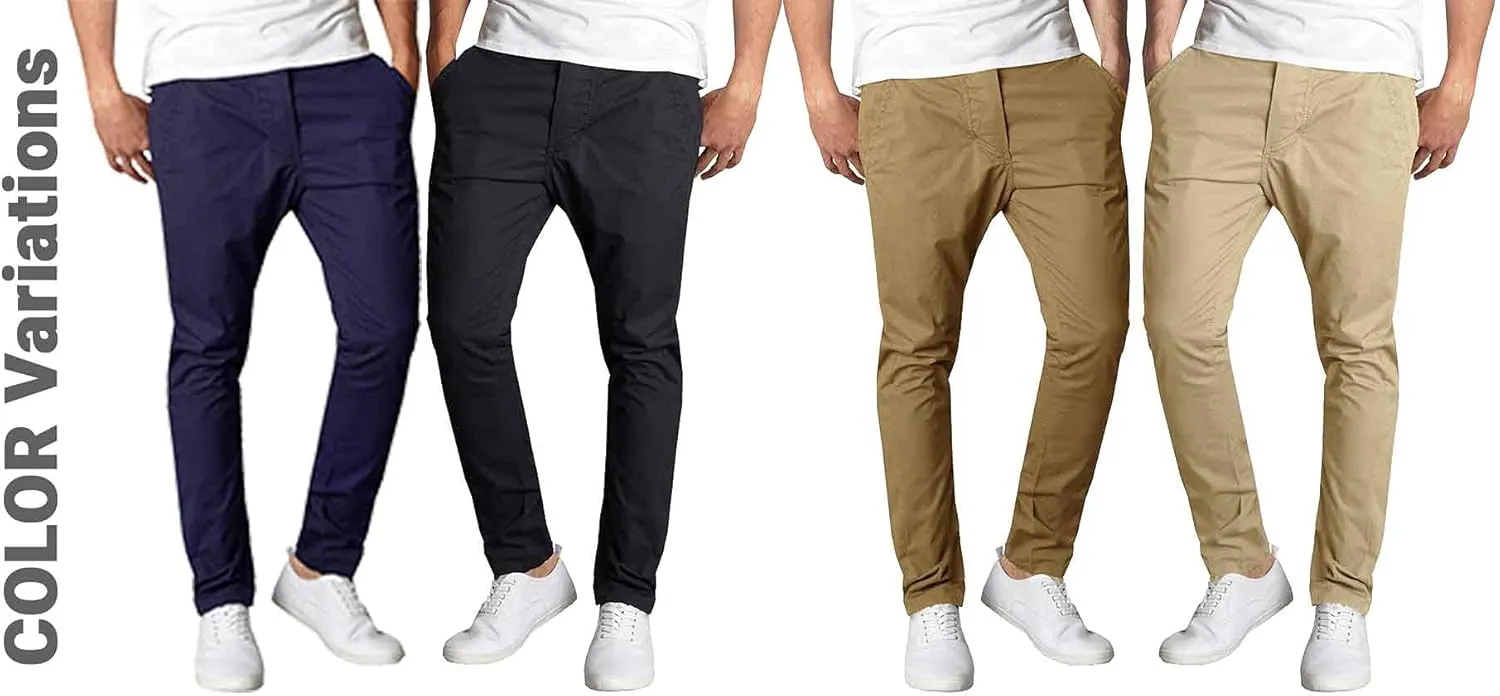 Galaxy by Harvic Slim Fit Men's Stretch Chino Pants