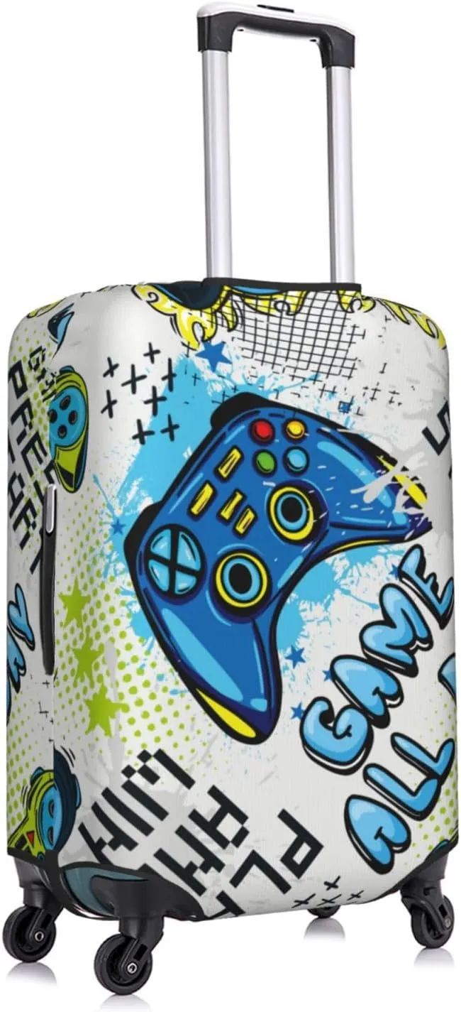 Game All Day Luggage Cover,Washable Suitcase Covers Fashion Luggage Covers,Anti-Scratch Suitcase Protector Cover