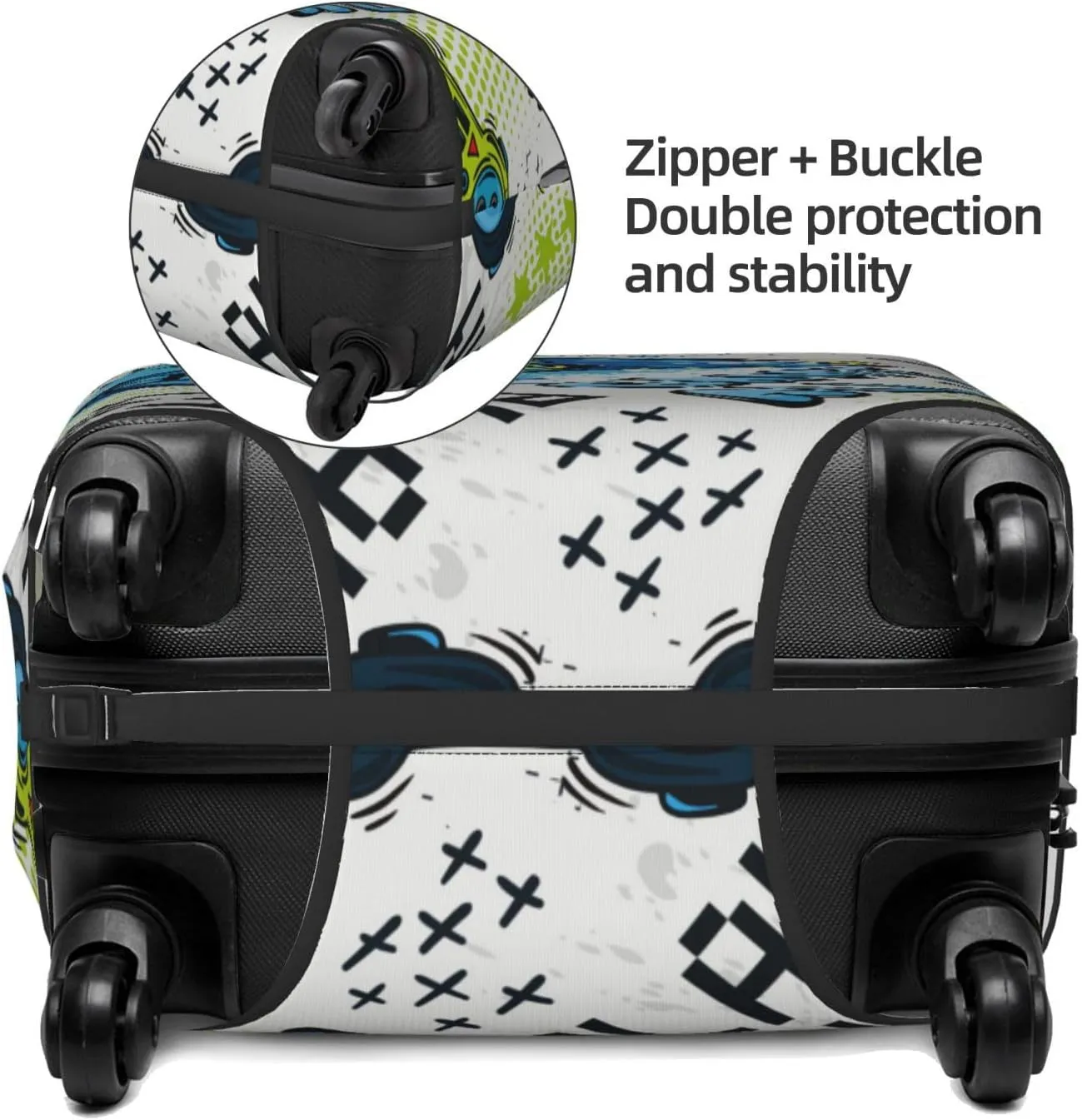 Game All Day Luggage Cover,Washable Suitcase Covers Fashion Luggage Covers,Anti-Scratch Suitcase Protector Cover