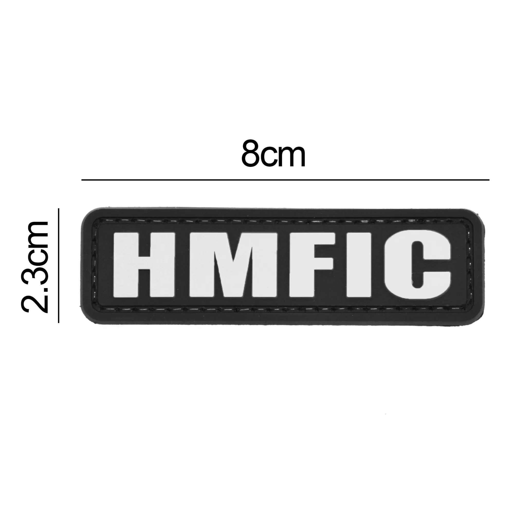 Head Mother Fucker In Charge HMFIC Patch Black