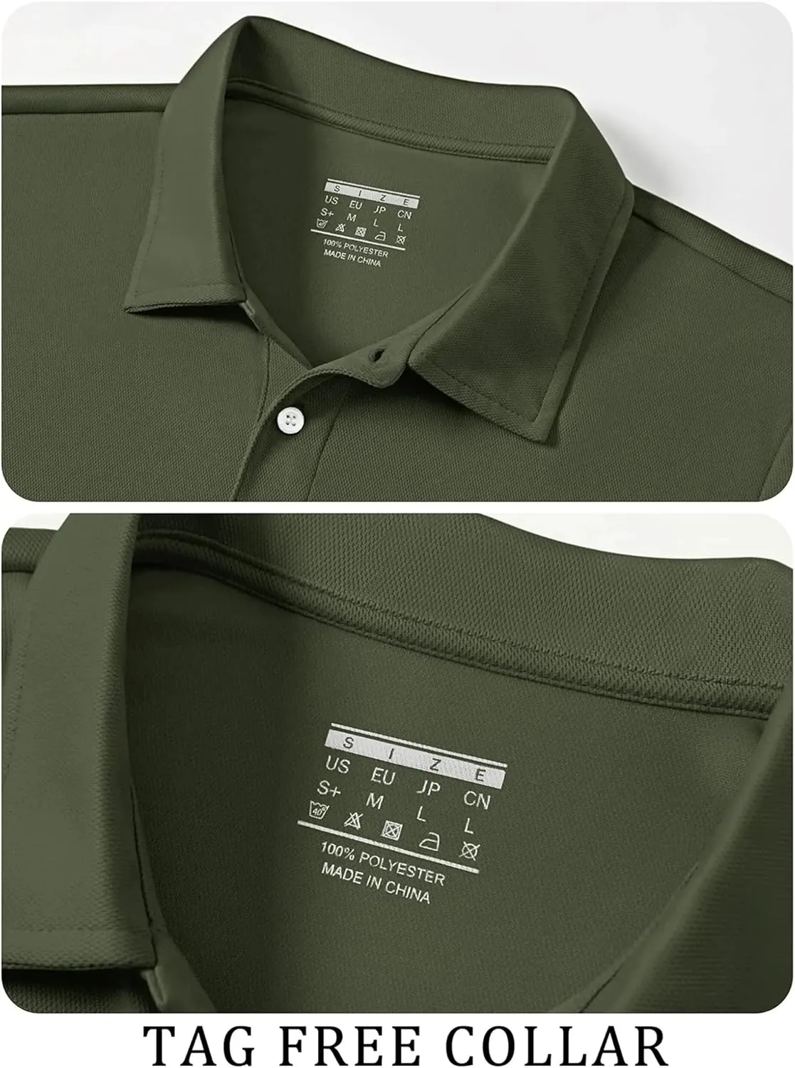 Hgvcfcv Polo T-Shirts Men Button Down Short Sleeve T Shirts Quick Dry Outdoor Fishing Hiking Shirt Work Tee Pullover