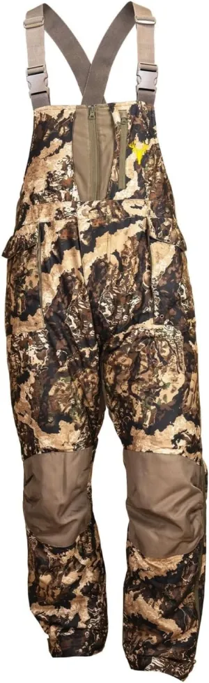 HOT SHOT Mens Elite Camo Hunting Bib, Waterproof Mens Camouflage Overalls, Insulated All-Day Cold Weather Hunting Clothes