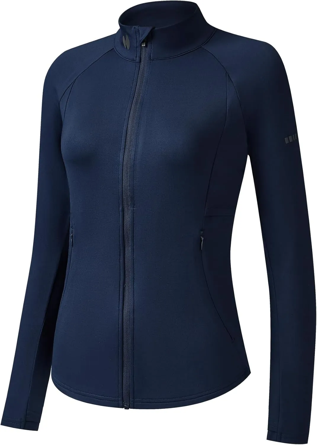 HOTSUIT Womens Running Jacket Thermal Water Resistant Full Zip Cycling Jacket for Winter Reflective