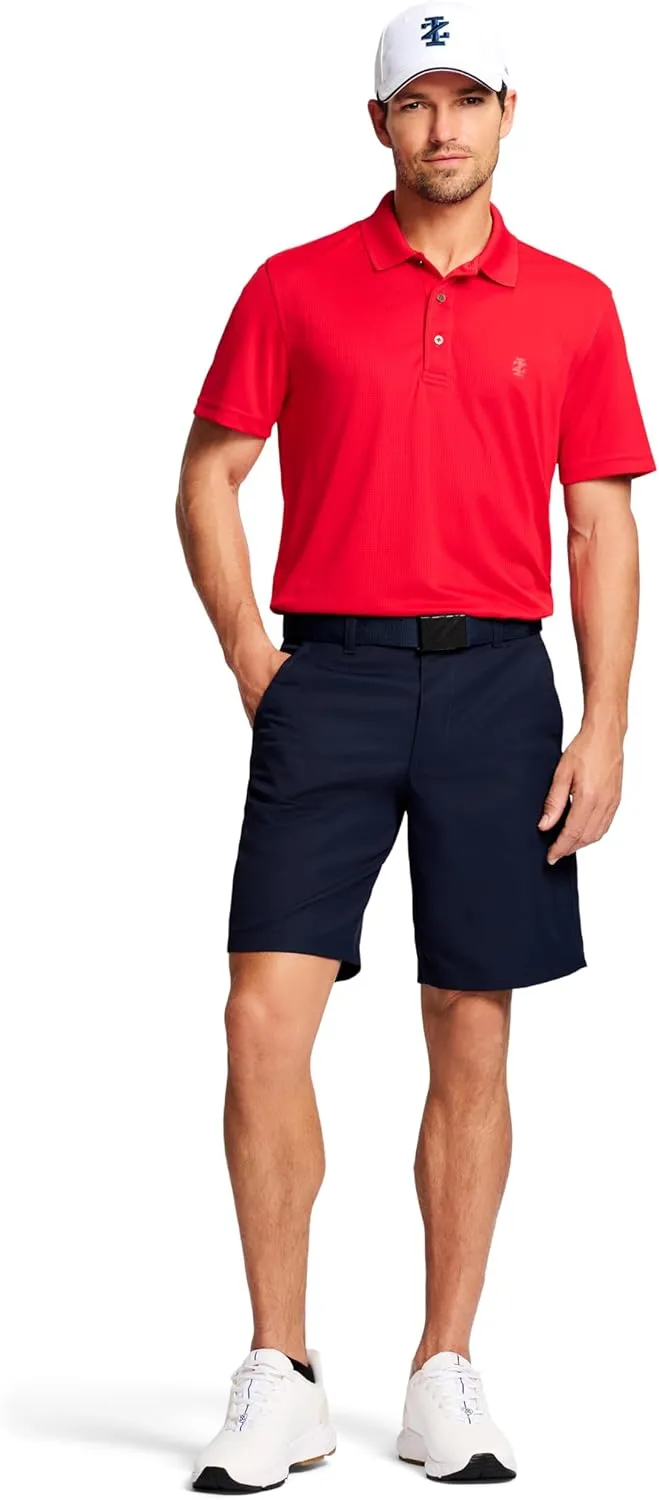 IZOD Mens 9.5"Micro Poly Classic Fit Golf Short