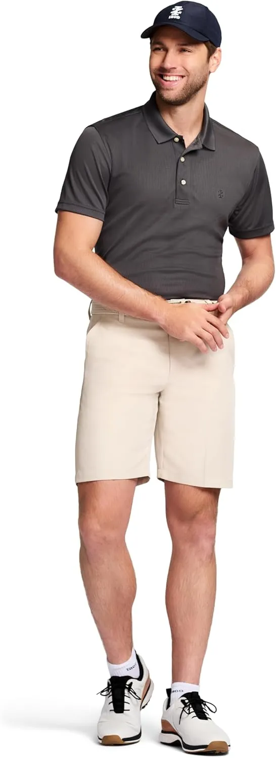 IZOD Mens 9.5"Micro Poly Classic Fit Golf Short