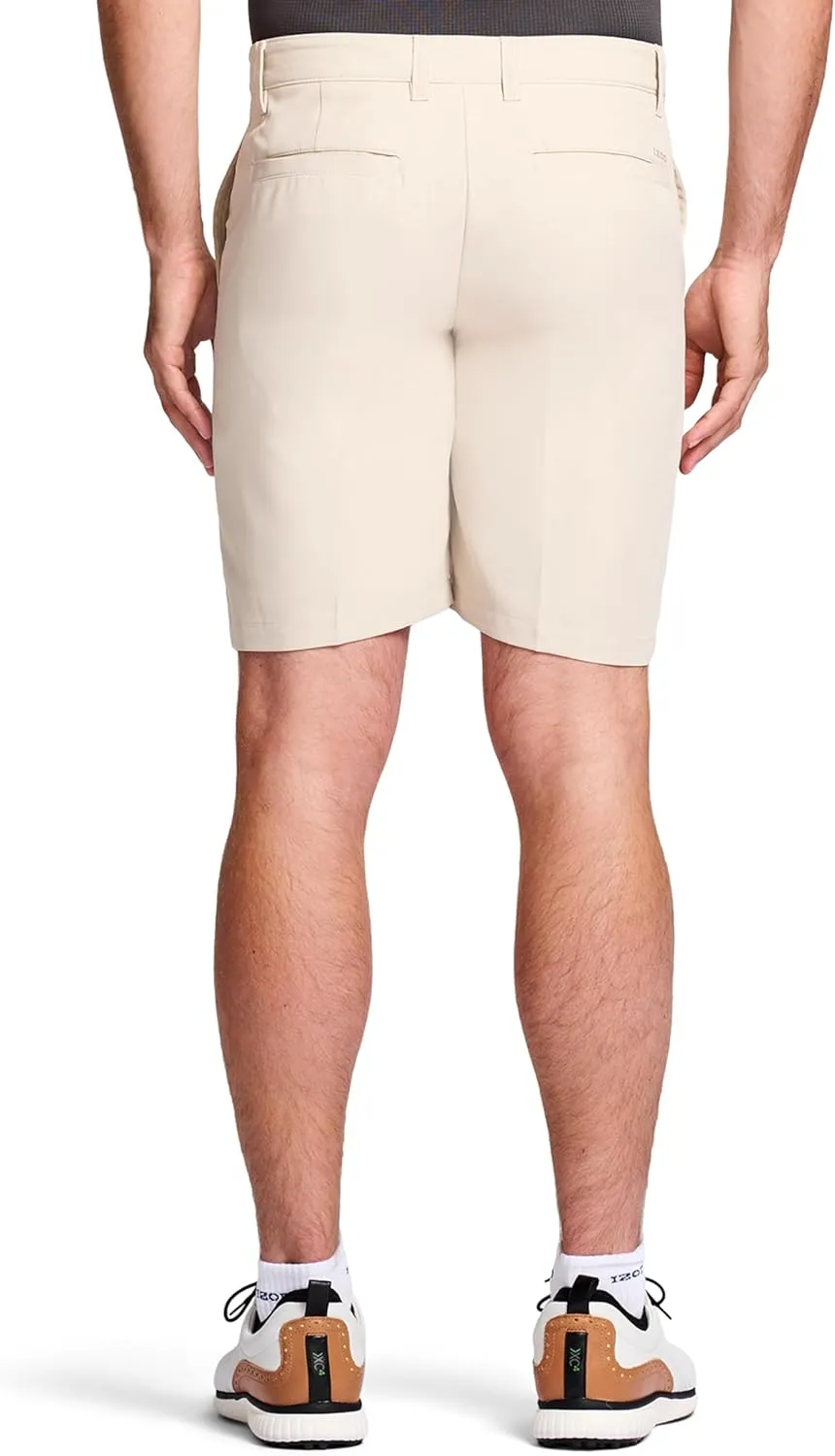 IZOD Mens 9.5"Micro Poly Classic Fit Golf Short