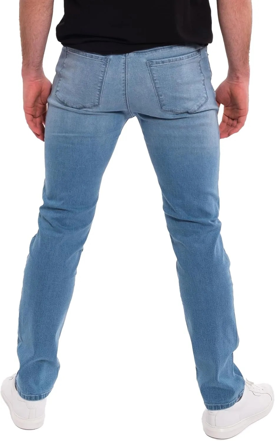 Kenneth Cole REACTION Slim Fit Jeans for Men, 2-Way Stretch Jeans Slim Fit 5-Pocket, Stretch Denim Pants for Men