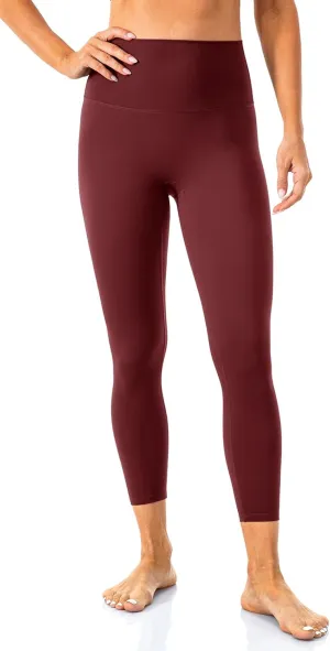 Lavento Women's All Day Soft Yoga Leggings 23"/ 25"/ 28" - No Front Seam Workout Active Legging for Woman