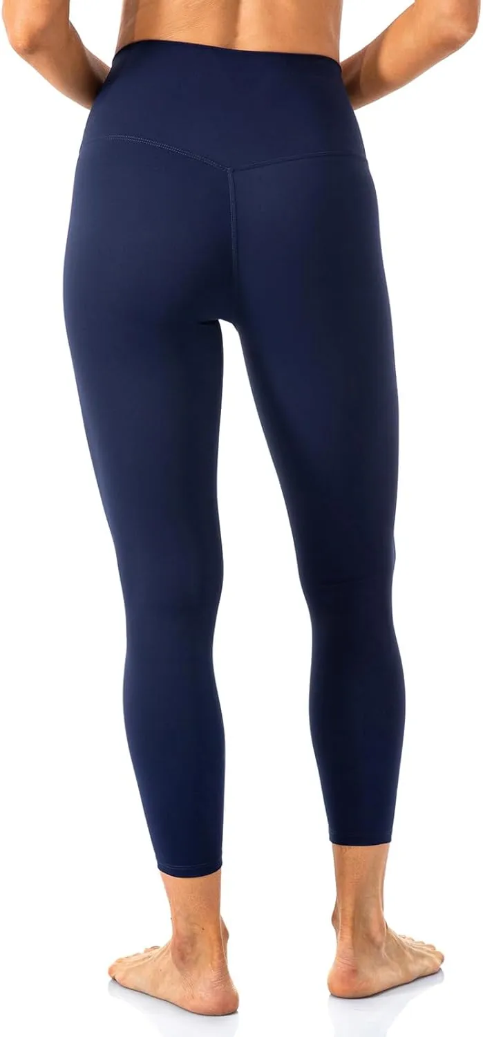 Lavento Women's All Day Soft Yoga Leggings 23"/ 25"/ 28" - No Front Seam Workout Active Legging for Woman