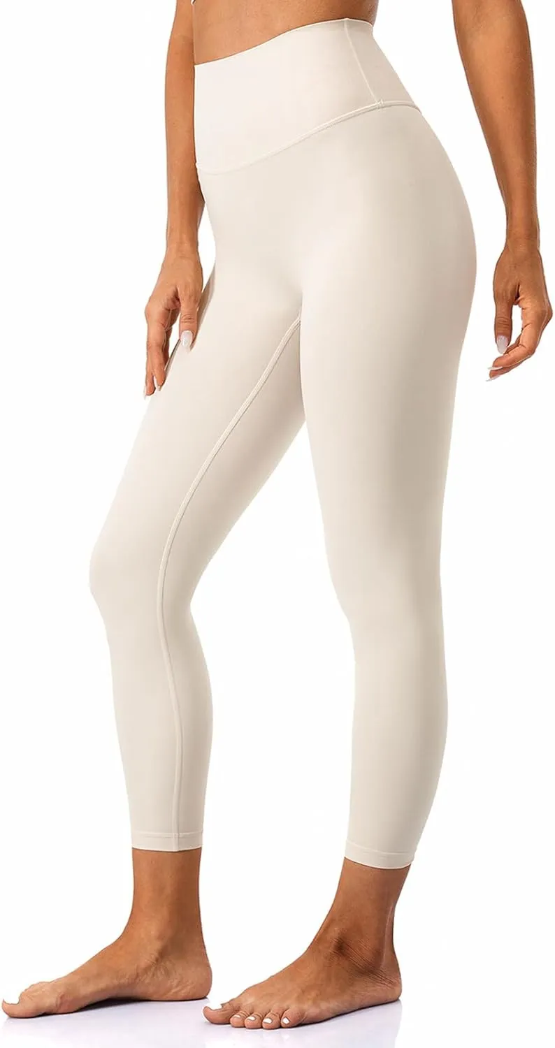 Lavento Women's All Day Soft Yoga Leggings 23"/ 25"/ 28" - No Front Seam Workout Active Legging for Woman