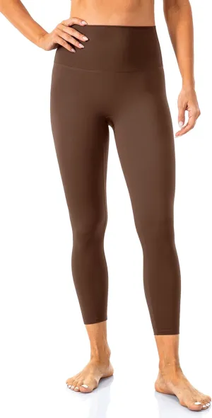 Lavento Women's All Day Soft Yoga Leggings 23"/ 25"/ 28" - No Front Seam Workout Active Legging for Woman