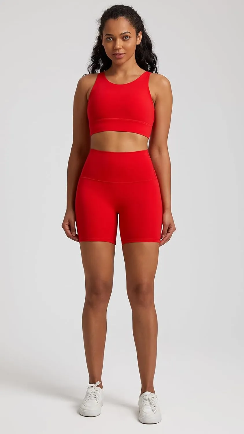 Lavento Women's All Day Soft Yoga Shorts 4"/ 6" - Workout Gym Running Active Biker Short for Woman