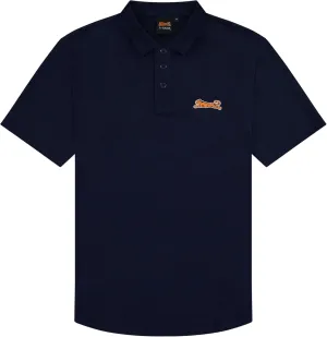 Le TIGRE Classic Cotton Polo Shirts for Men - Breathable Collared Shirts for Men with Stretch - Machine Washable Mens Polo Shirts - Navy, Size L