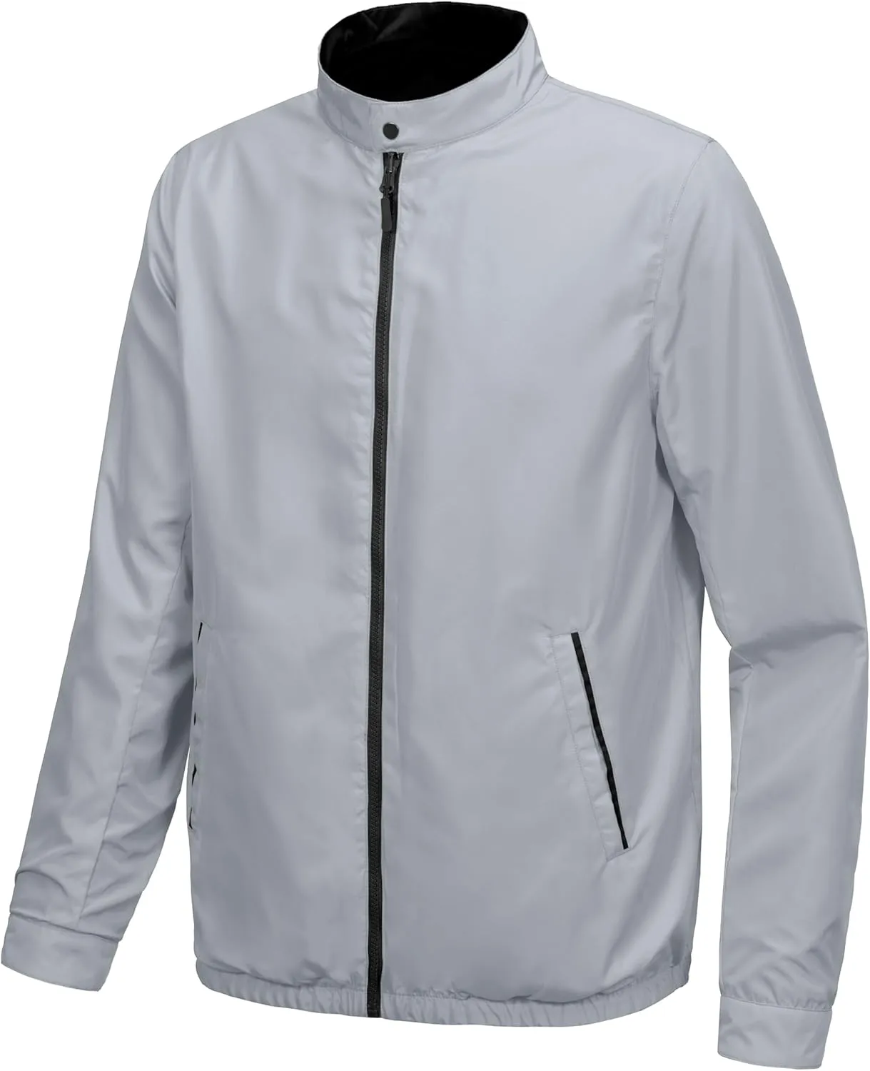 Little Donkey Andy Men's Lightweight Reversible Bomer Jacket Windproof Water Resistant Coat Running Golf