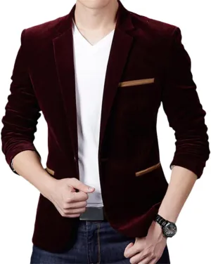 Luxury Men Blazer Autumn Fashion Classic Busines Coat Slim Fit Men Suit