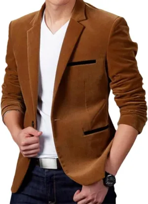 Luxury Men Blazer Autumn Fashion Classic Busines Coat Slim Fit Men Suit