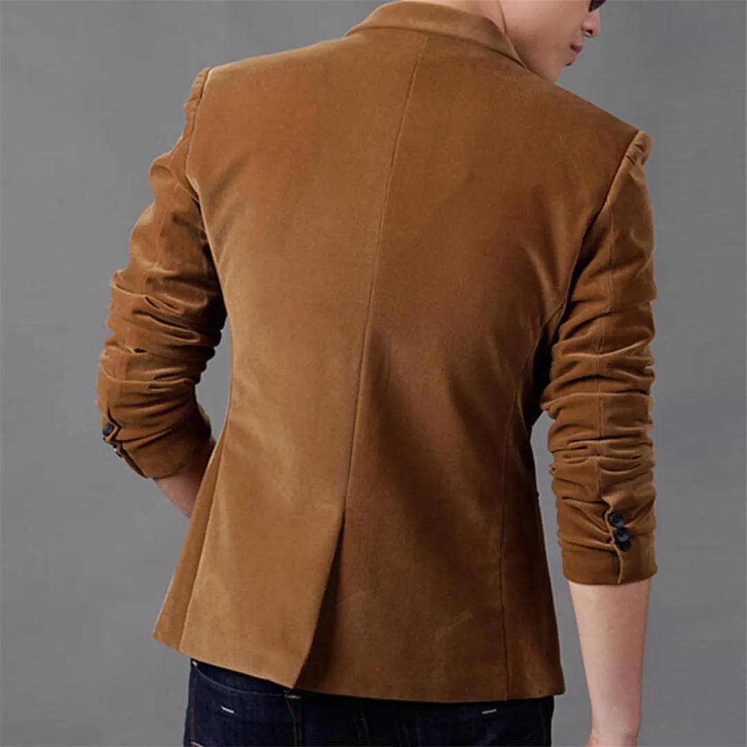 Luxury Men Blazer Autumn Fashion Classic Busines Coat Slim Fit Men Suit
