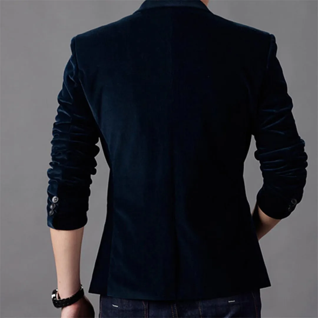 Luxury Men Blazer Autumn Fashion Classic Busines Coat Slim Fit Men Suit