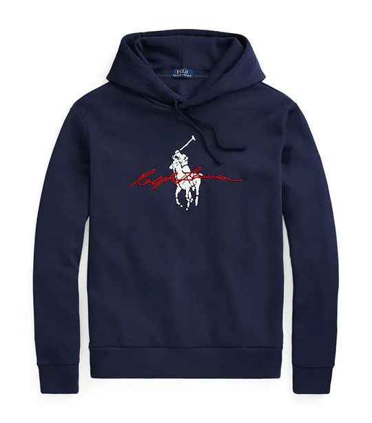 Men's Big Pony Logo Fleece Hoodie Cruise Navy