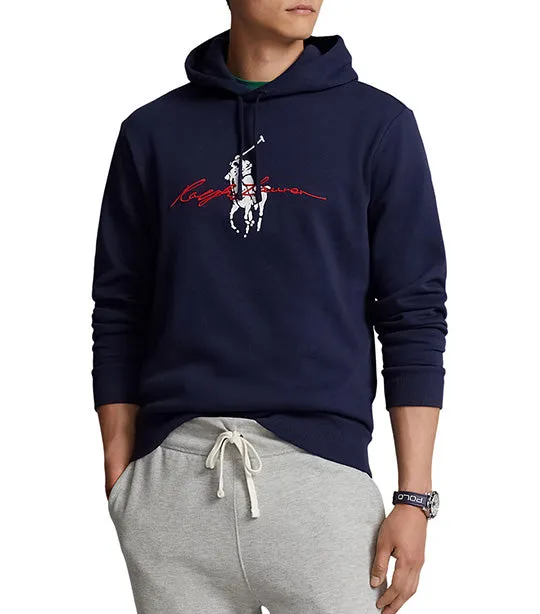 Men's Big Pony Logo Fleece Hoodie Cruise Navy