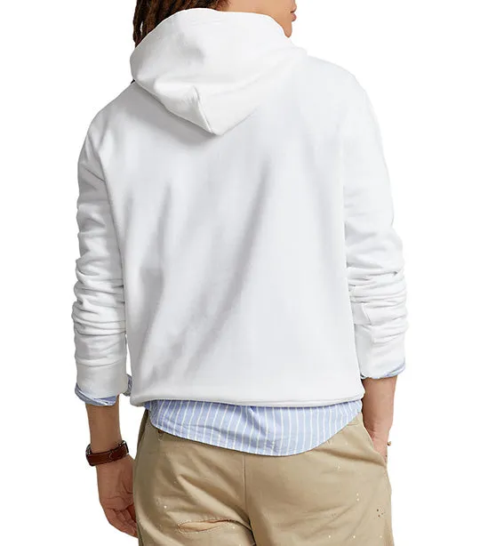 Men's Big Pony Logo Fleece Hoodie White