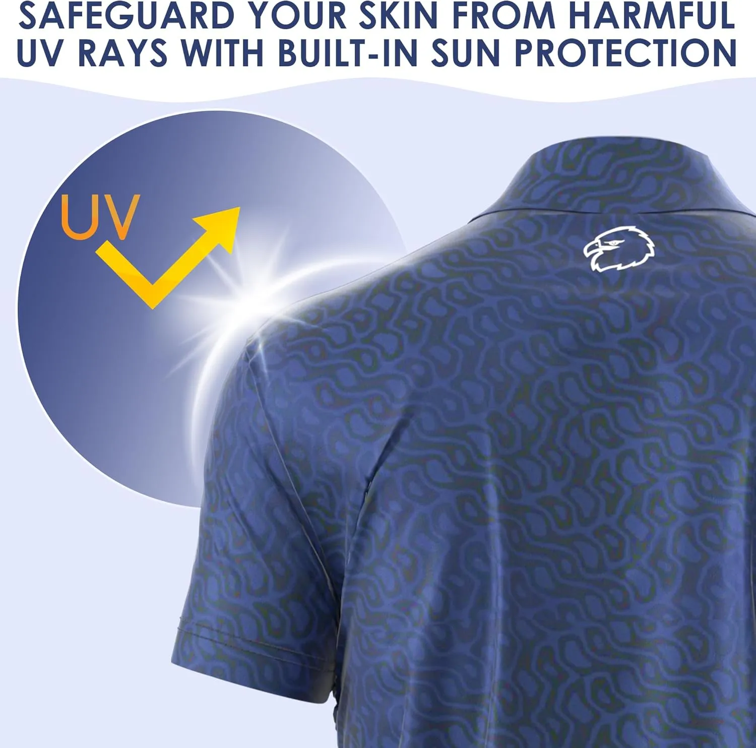 Men's Dry Fit Golf Shirts  Moisture-Wicking, UV Protection, Anti-Odor Short Sleeve Performance Polo for All-Day Comfort