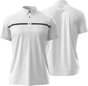 Men's Dry Fit Golf Shirts  Moisture-Wicking, UV Protection, Anti-Odor Short Sleeve Performance Polo for All-Day Comfort