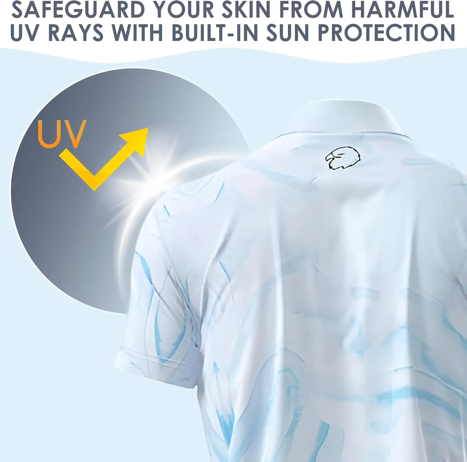 Men's Dry Fit Golf Shirts  Moisture-Wicking, UV Protection, Anti-Odor Short Sleeve Performance Polo for All-Day Comfort