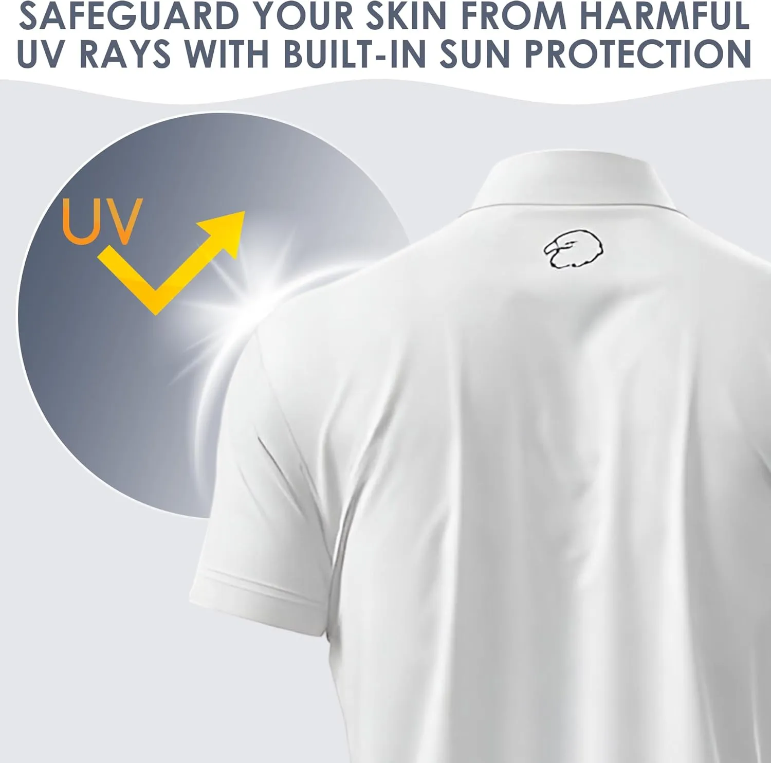 Men's Dry Fit Golf Shirts  Moisture-Wicking, UV Protection, Anti-Odor Short Sleeve Performance Polo for All-Day Comfort