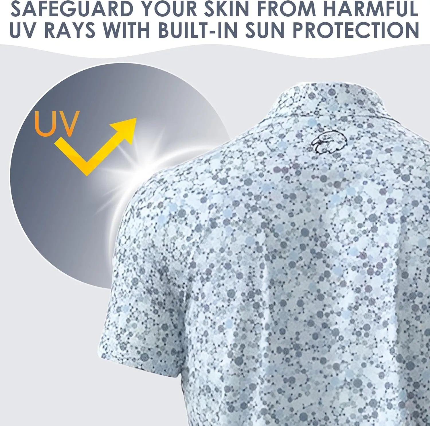 Men's Dry Fit Golf Shirts  Moisture-Wicking, UV Protection, Anti-Odor Short Sleeve Performance Polo for All-Day Comfort
