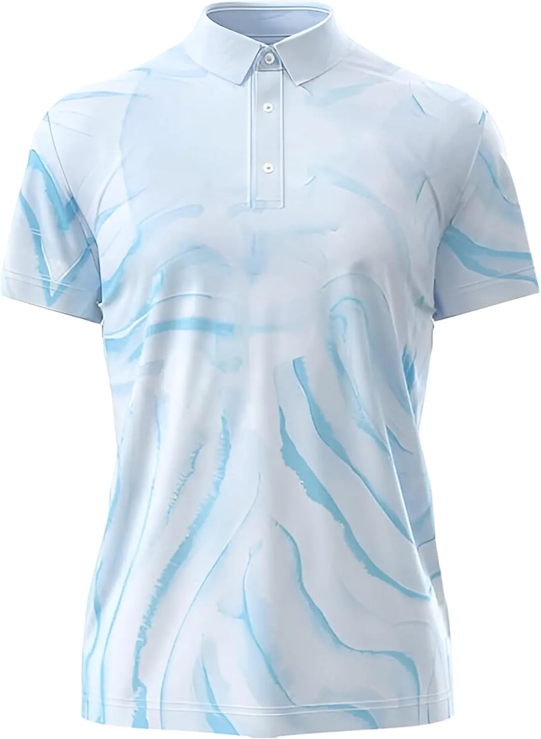 Men's Dry Fit Golf Shirts  Moisture-Wicking, UV Protection, Anti-Odor Short Sleeve Performance Polo for All-Day Comfort