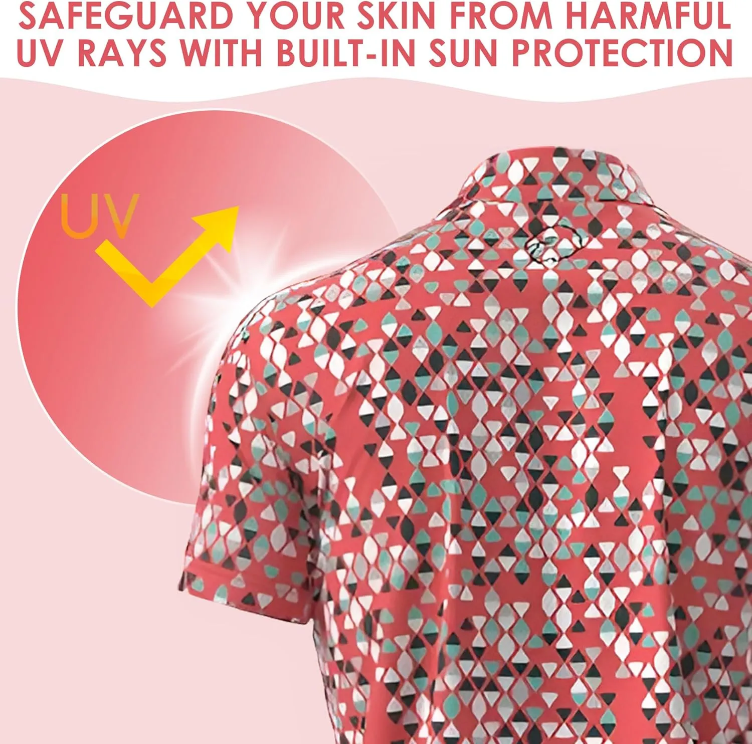 Men's Dry Fit Golf Shirts  Moisture-Wicking, UV Protection, Anti-Odor Short Sleeve Performance Polo for All-Day Comfort