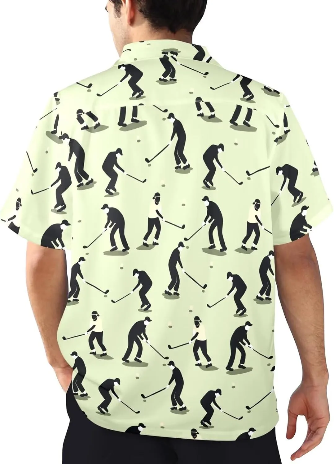 Mens Hawaiian Shirts Short Sleeve Beach Shirts Button-Down Dressy T-Shirts Plus Size Tropical Vacation T-Shirts