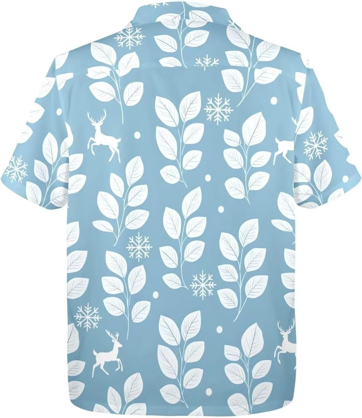 Mens Hawaiian Shirts Short Sleeve Beach Shirts Button-Down Dressy T-Shirts Plus Size Tropical Vacation T-Shirts